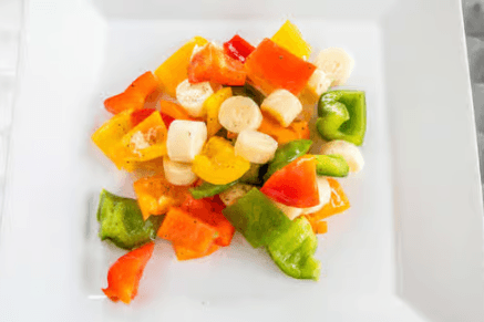 Salade aux coeurs de palmiers et artichauts