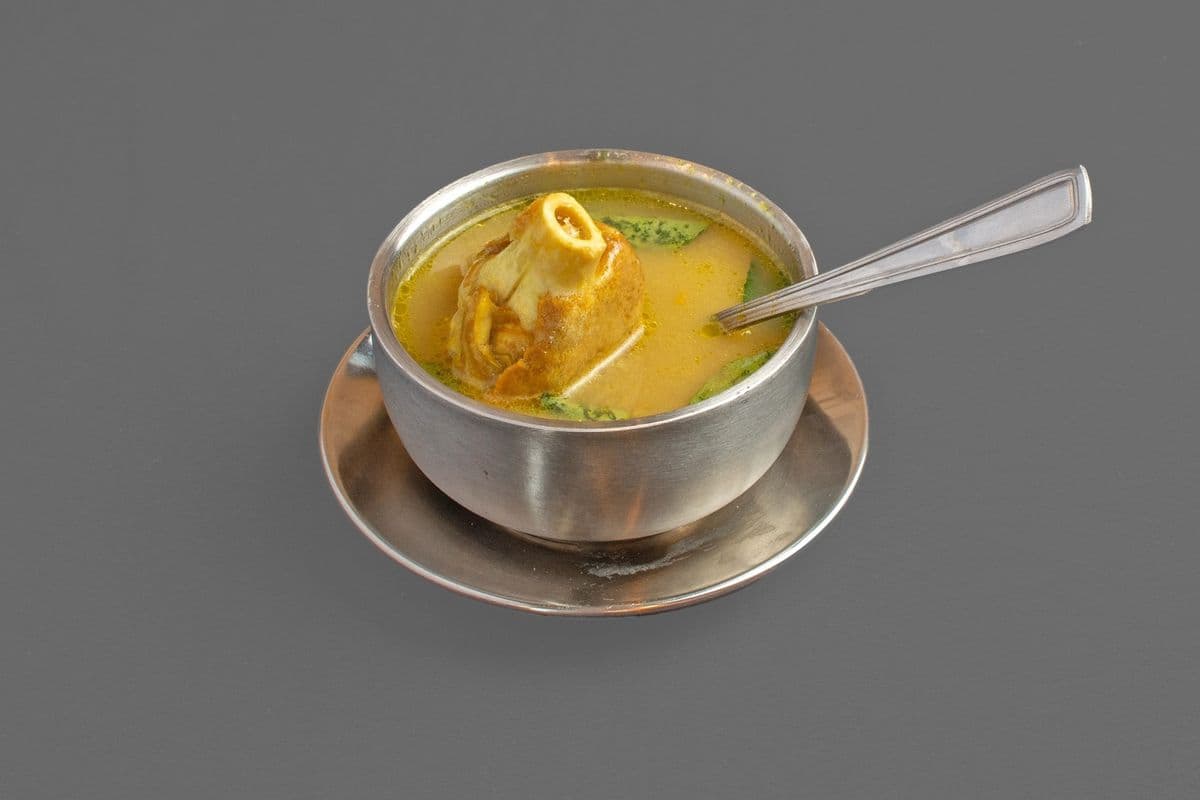 South Indian Attukal Soup (Goat Leg Soup)