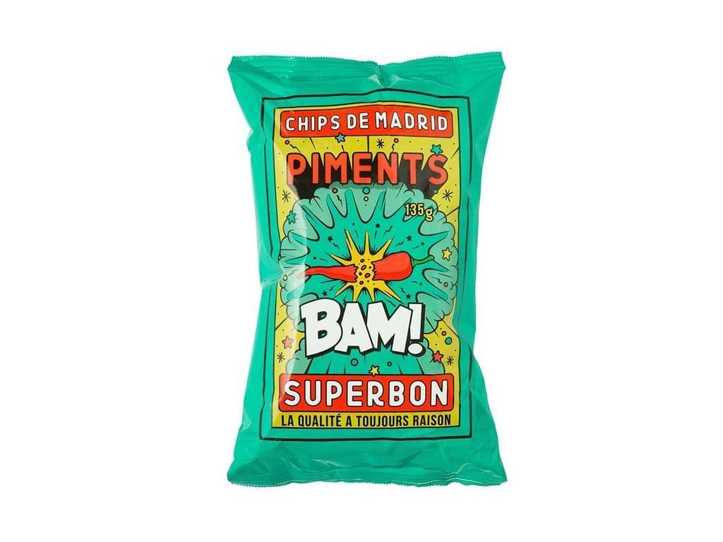 Superbon Pimento Spanish Kettle Cooked Potato Chips 40g Snack