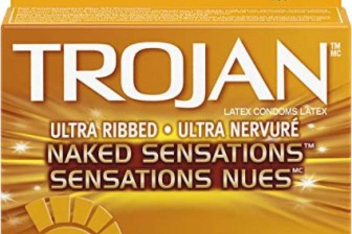 Trojan Ultra Ribbed Naked Sensations Condoms 3 EA