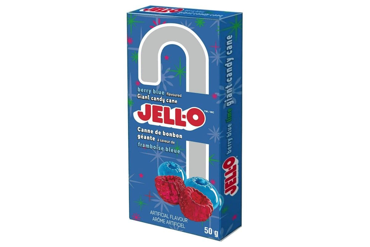 JELL-O Candy Cane - Berry Blue