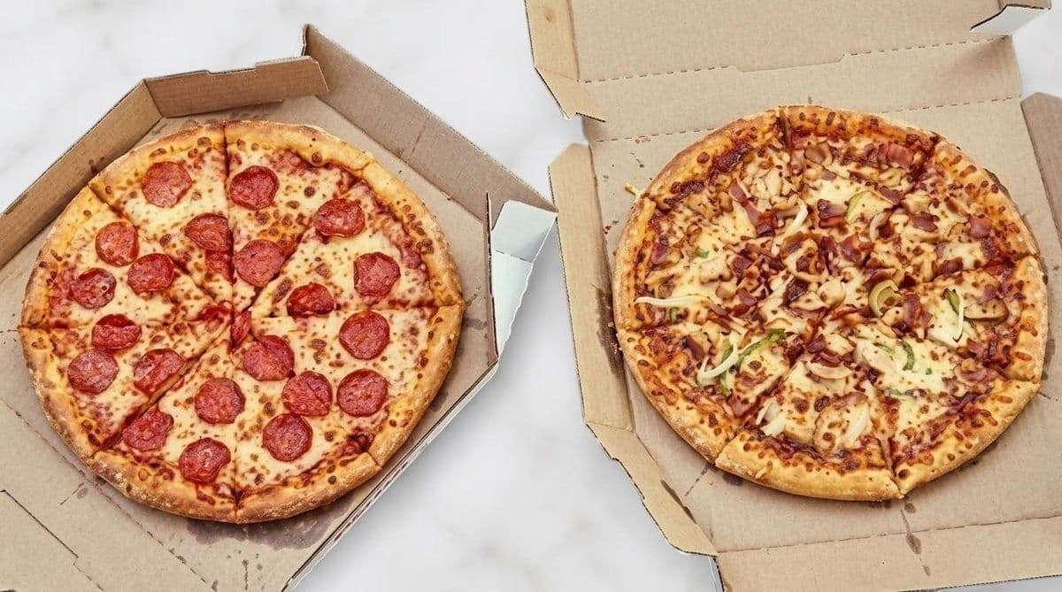2x Pizza Large 14"