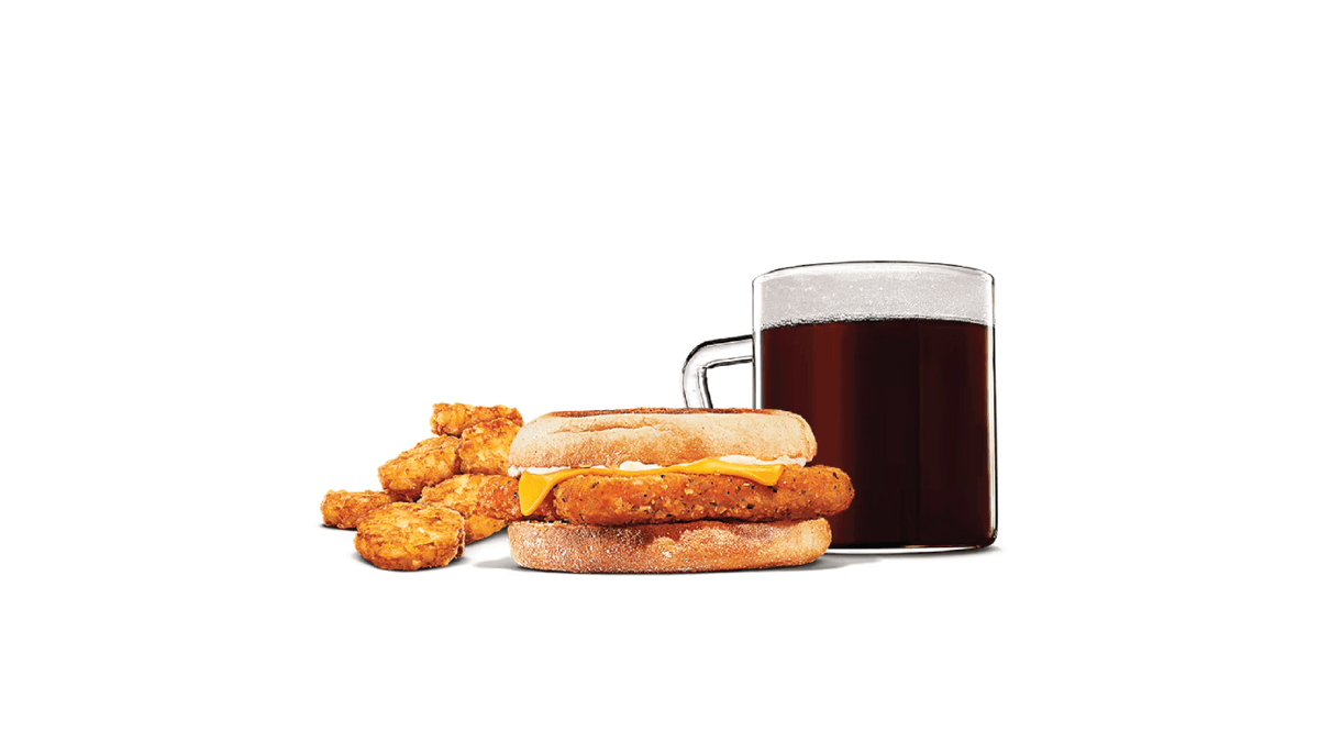 Chicken English Muffin Medium Combo