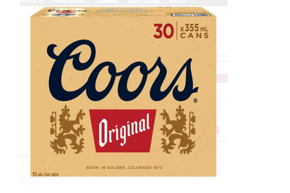 Coors Orginal (30 x 355 ml cans)