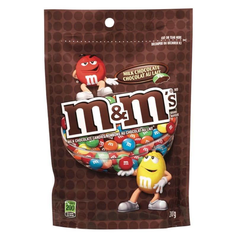 M&M's Milk Chocolate Stand Up Pouch (165 g)