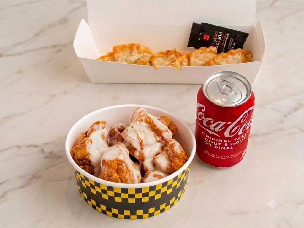 ChickenBite & Dumpling Combo 닭강정 만두 콤보