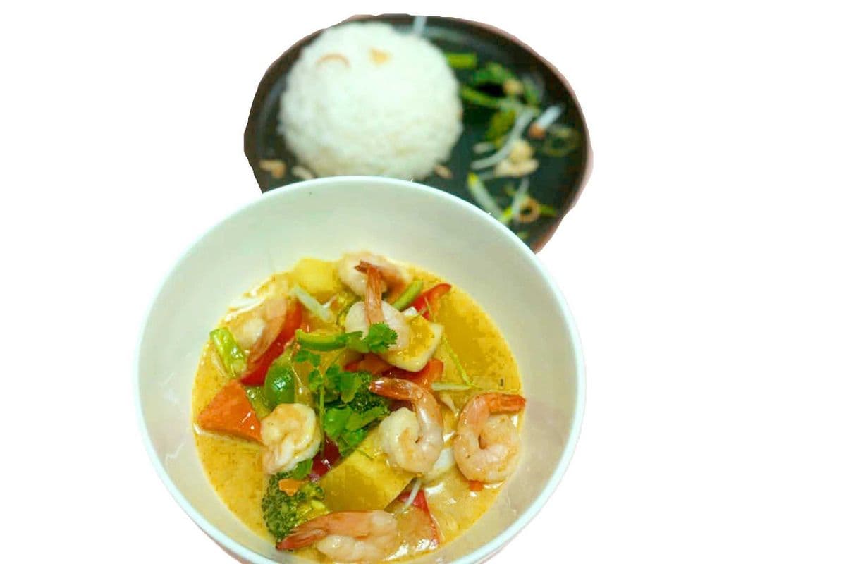 Shrimp Curry with Rice