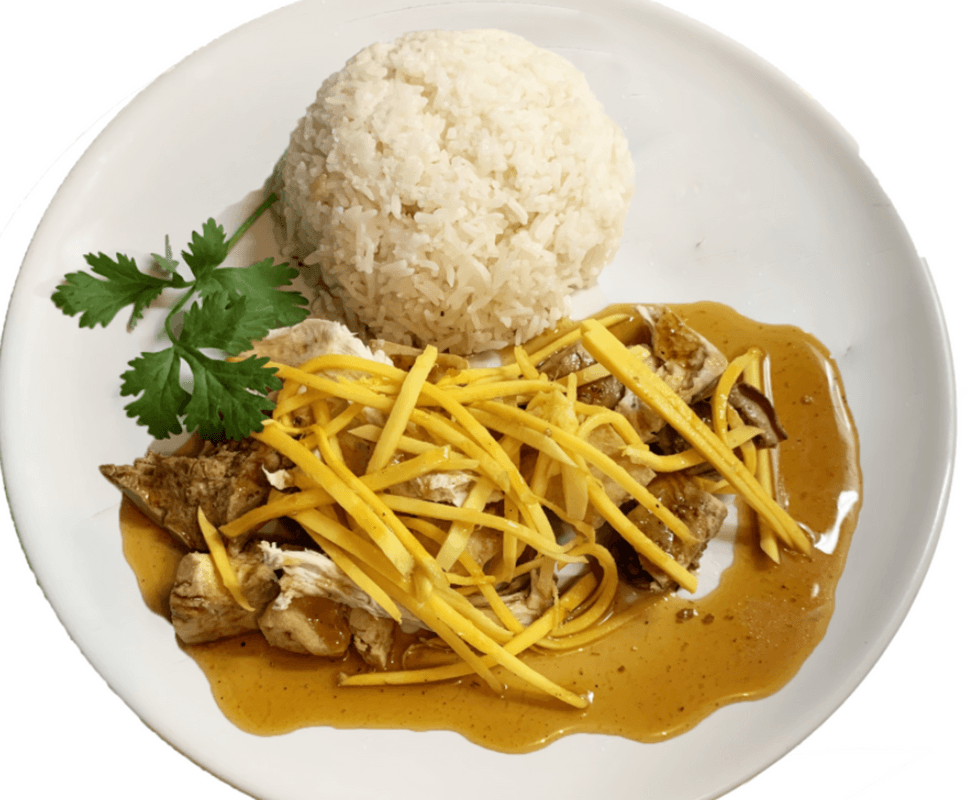 50 Ginger Caramel Vegan Chicken
