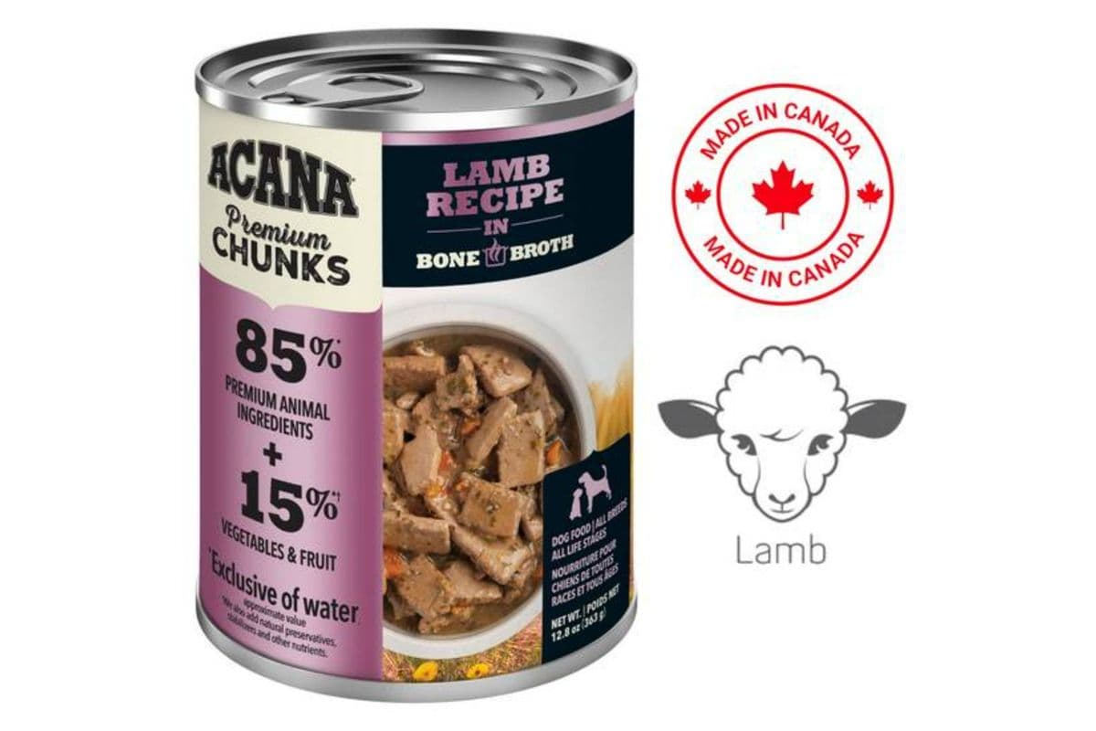 Acana Lamb in Bone Broth Canned Dog Food (12.8 oz)