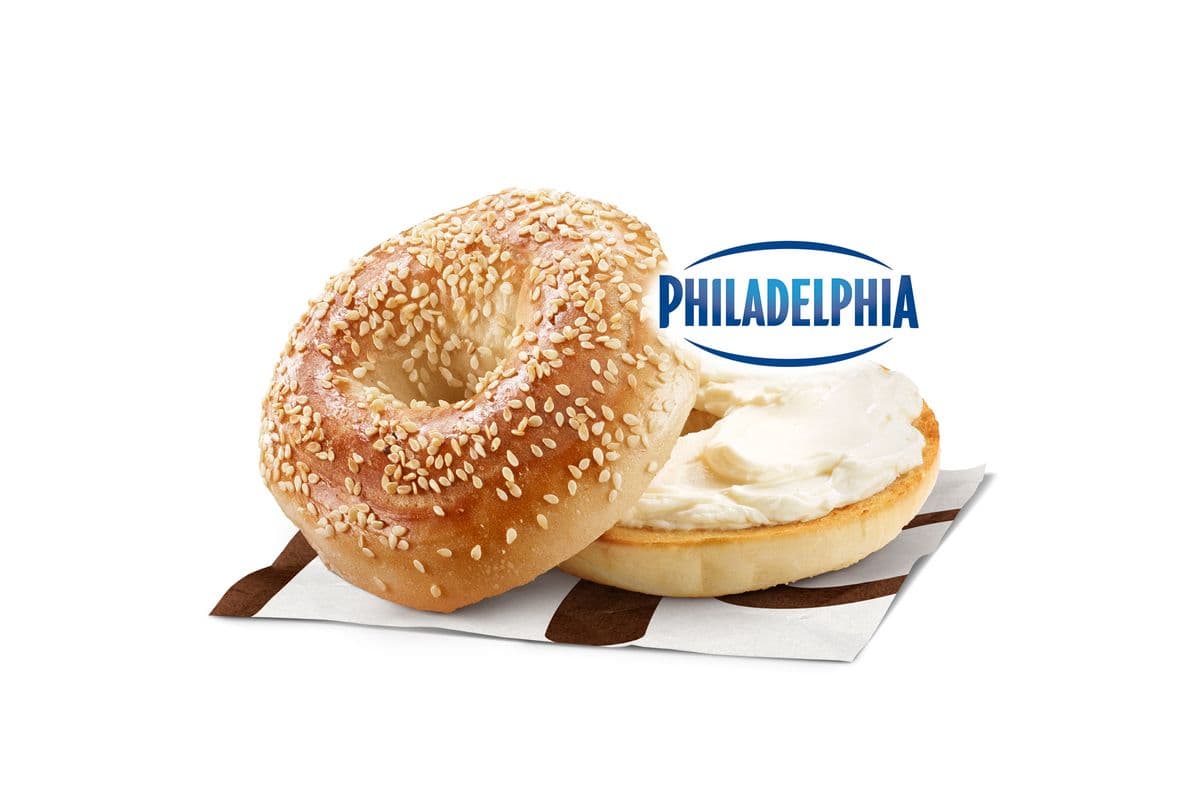 Sesame Bagel w/ Regular Cream Cheese Product [380.0 Cals]