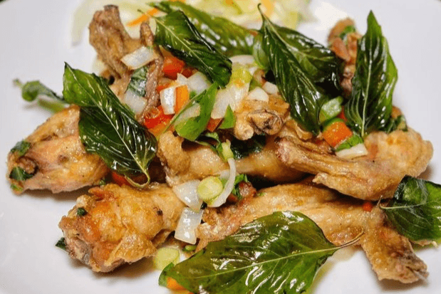 A9. Basil and Chili Wok Wings