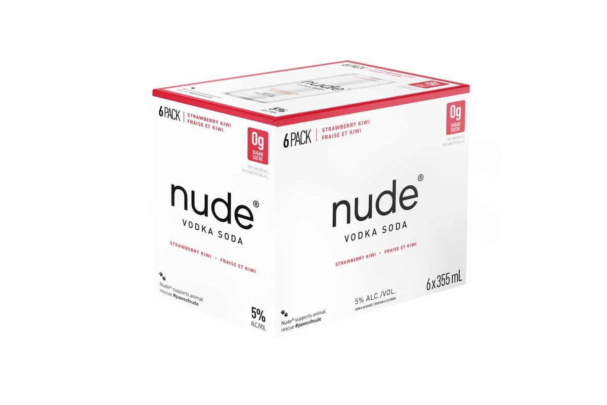 Nude Vodka Soda Strawberry Kiwi (6 x 355ml)