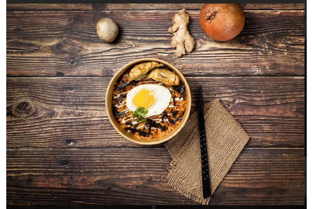 Korean Pork Kimchi Fried Rice