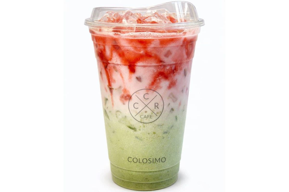 Iced Strawberry Matcha Latte