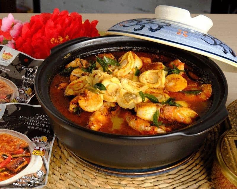 Curry Seafood in Casserole 咖喱海中寶