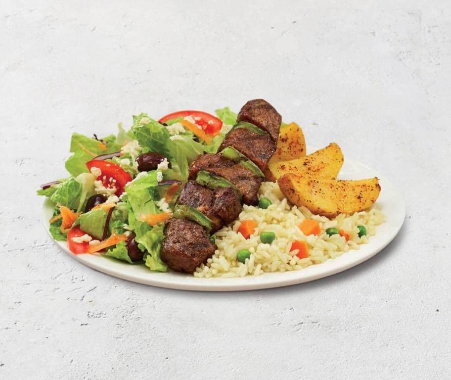 Beef Souvlaki Meal