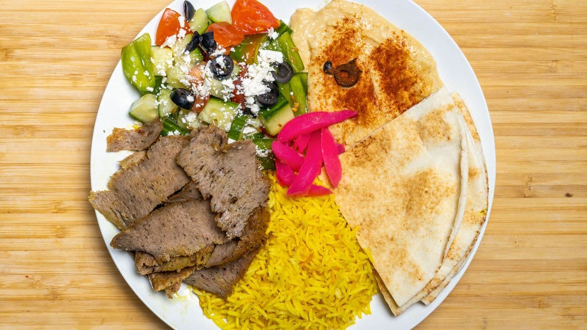 Lamb Donair Plate