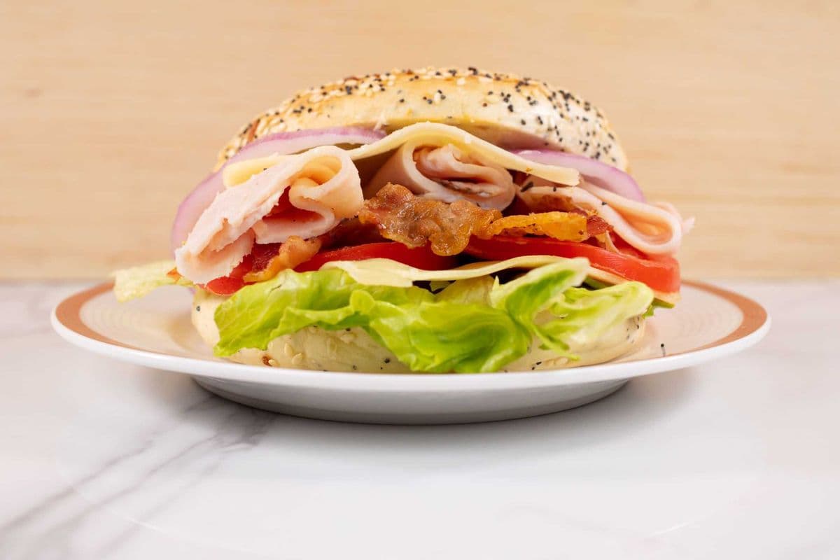 Turkey Bacon Club Sandwich.