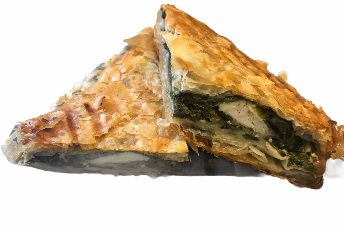 Pâte feuilletée aux épinards et fromage feta / Spinach and Feta cheese Pie (Spanakopita)