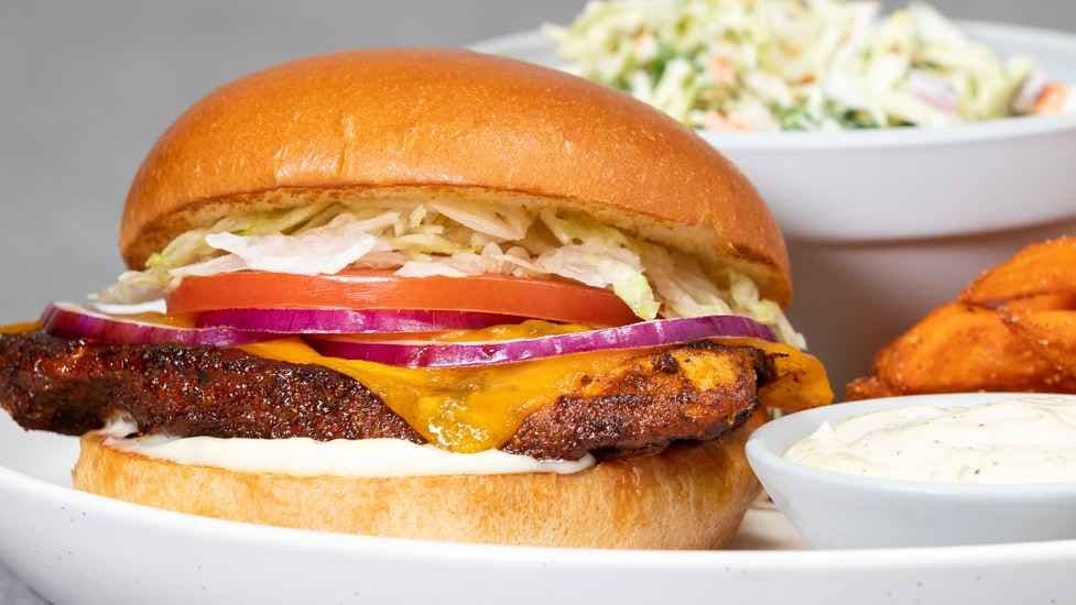 Cajun Chicken Cheddar Burger