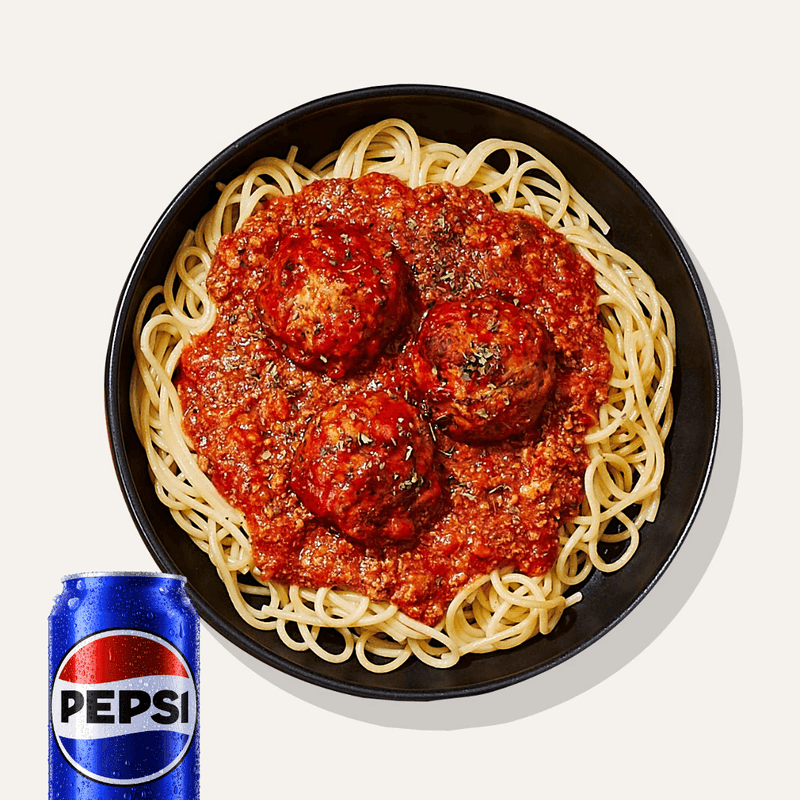 Combo Valeur Solo - Spaghetti aux boulettes / Solo Value Combo - Meatball spaghetti