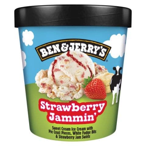 Ben & Jerrys Strawbery Jamin 473ml (was $7.99)