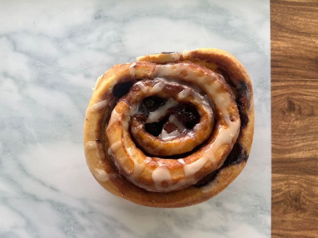 Blueberry Fritter Sticky Bun