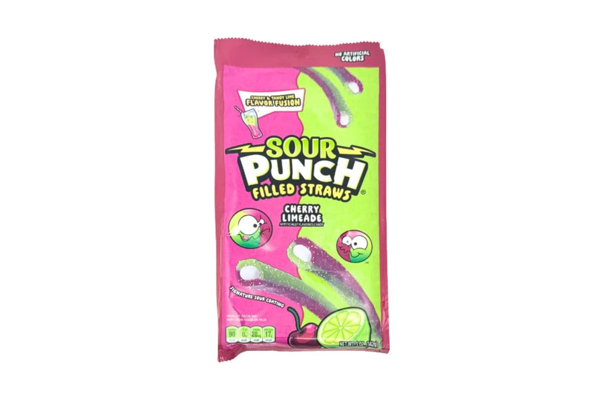Sour Punch Filled Straws Cherry Limeade