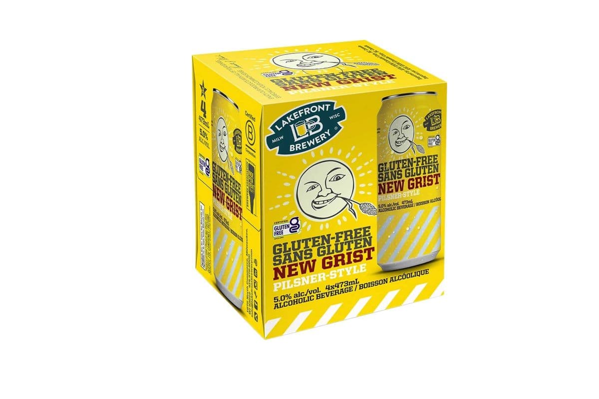Lakefront New Grist - Gluten Free (4 Pack Cans) (4 x 473ml)