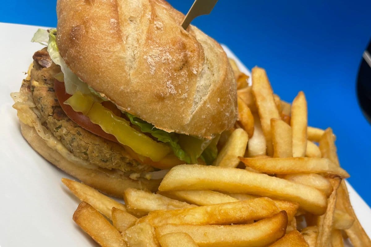 Chickpea Burger & Fries