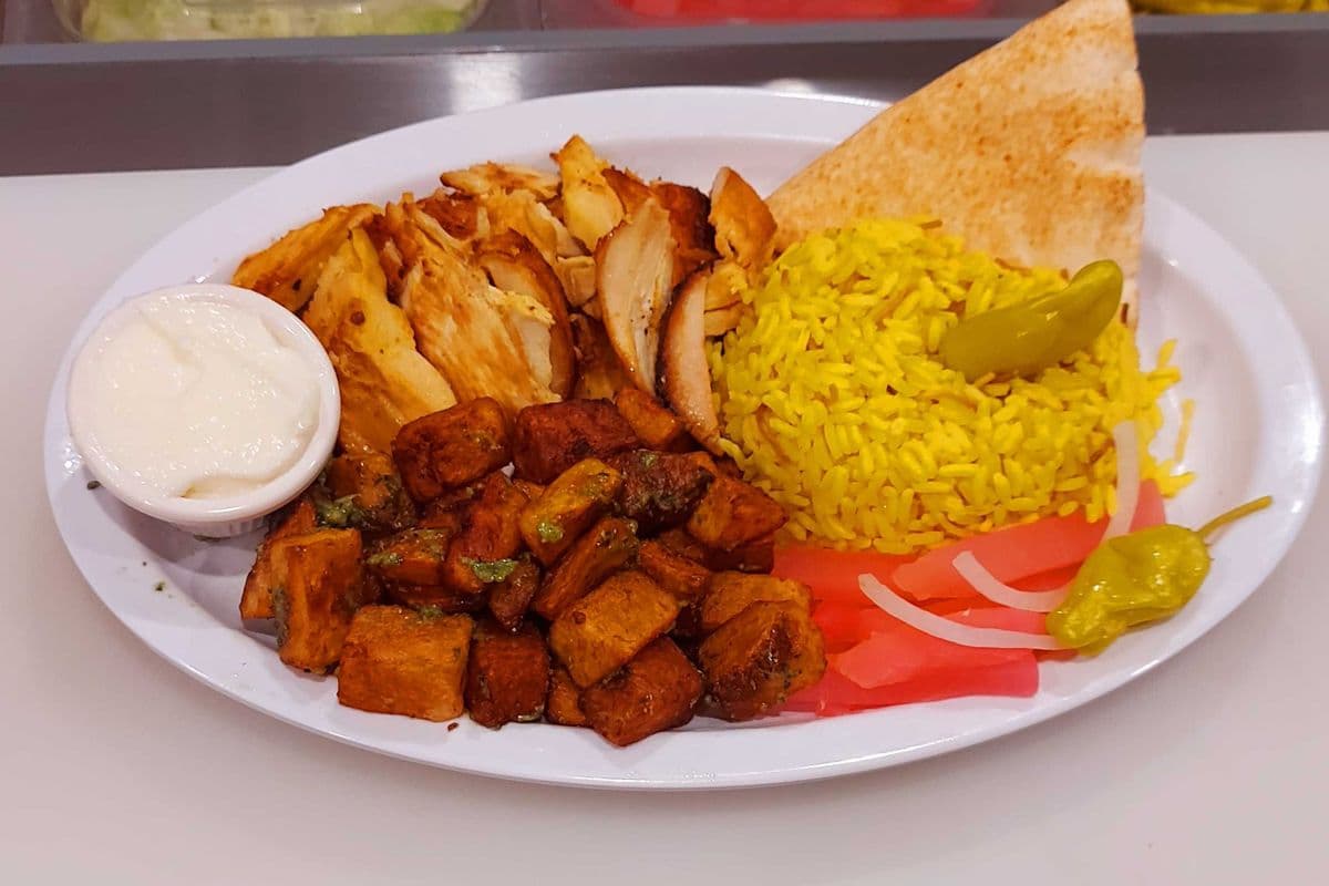 Assiette shish taouk poulet