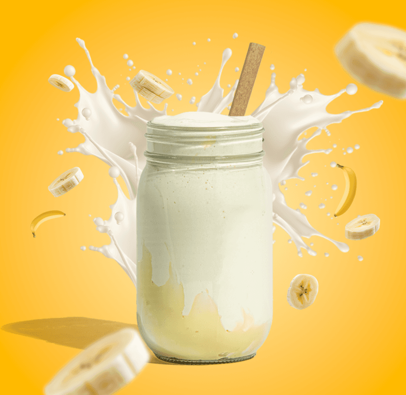 Banana Milkshake / Lait Frappé Banane
