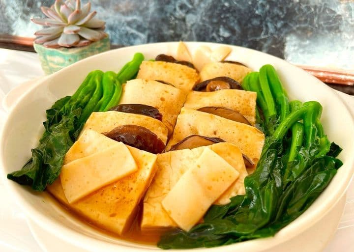 57. Steam Bean Curd Sheet with Mock Goose