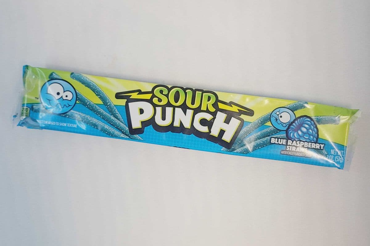 Sour Punch Blue Raspberry Straws (57 g)