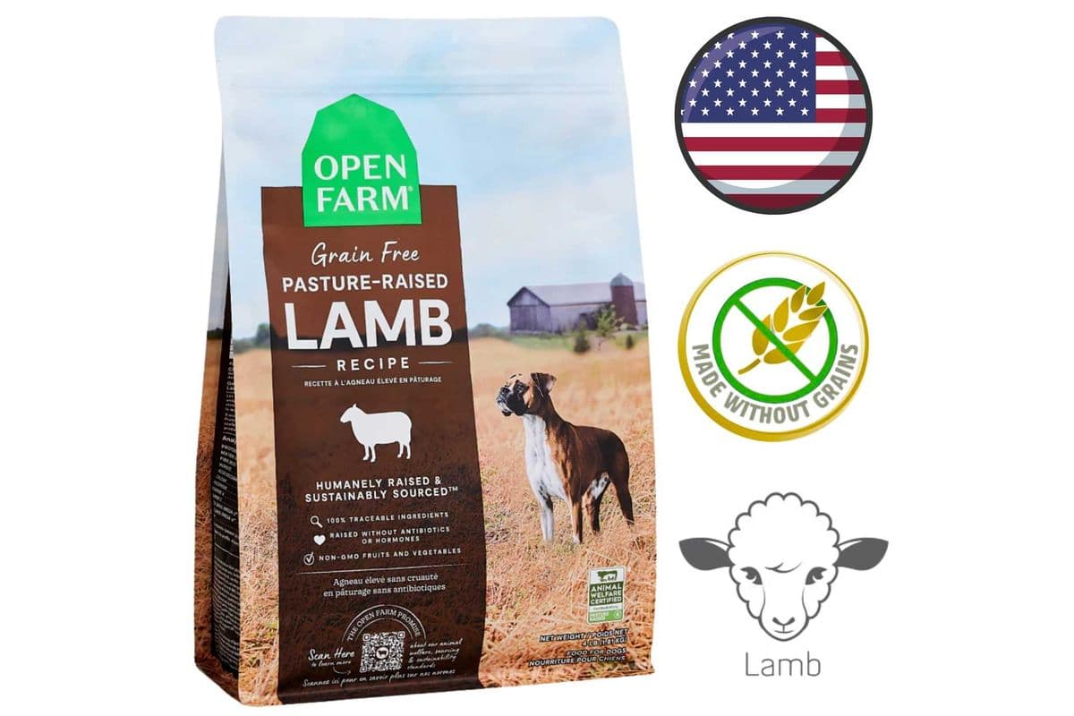 Open Farm - Grain Free Pasture-Raised Lamb Dry Dog Food - 4 lb
