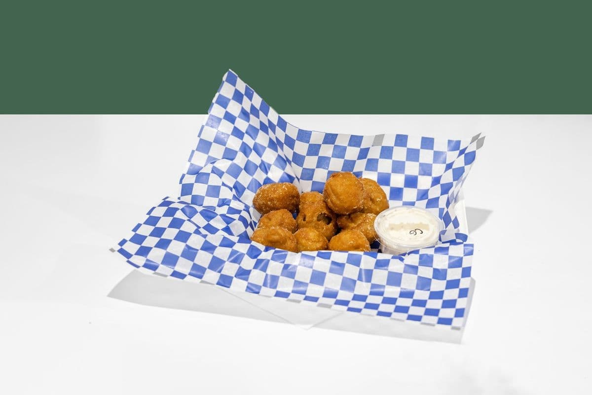 Battered Mushrooms with Ranch Sauce