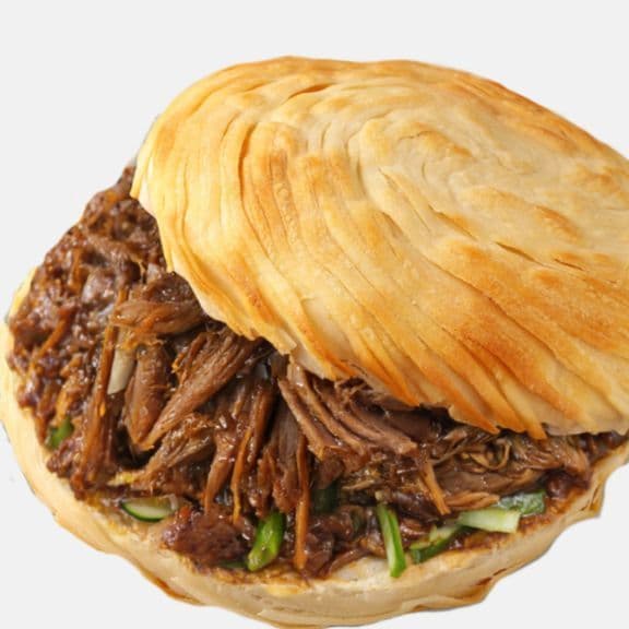Pulled Peking Duck Burger 老北京鸭肉夹馍