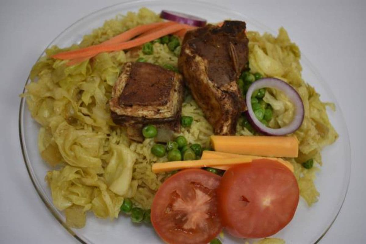 Rice, Vegetable, and Lamb