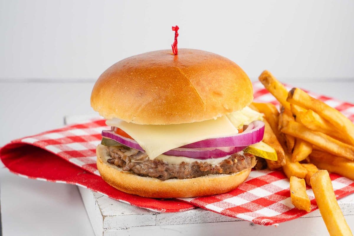 (5 oz) Swiss Mushroom Burger