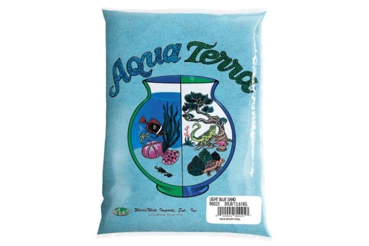 Nature's Ocean Aqua Terra Gravel Sand Light Blue (5 lbs)