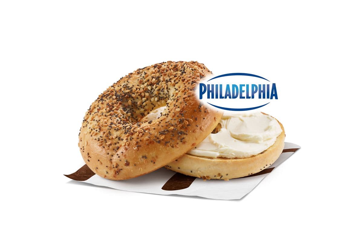 Bagel plein-goût, produit fromage à la crème original [380.0 Cal]