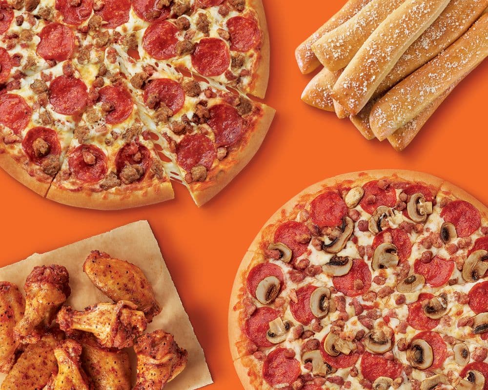 2. Two Large 14" Pizzas, Wings, and Crazy Bread Bundled Special