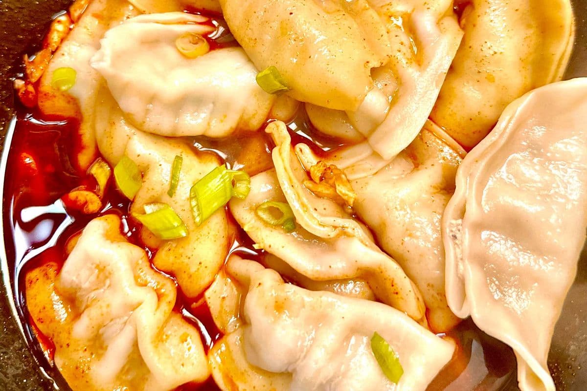 Hot and Spicy Dumpling （Pork and Cabbage）麻辣拌水饺（猪肉白菜）
