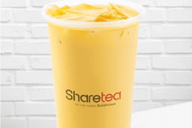 Mango Green Milk Tea