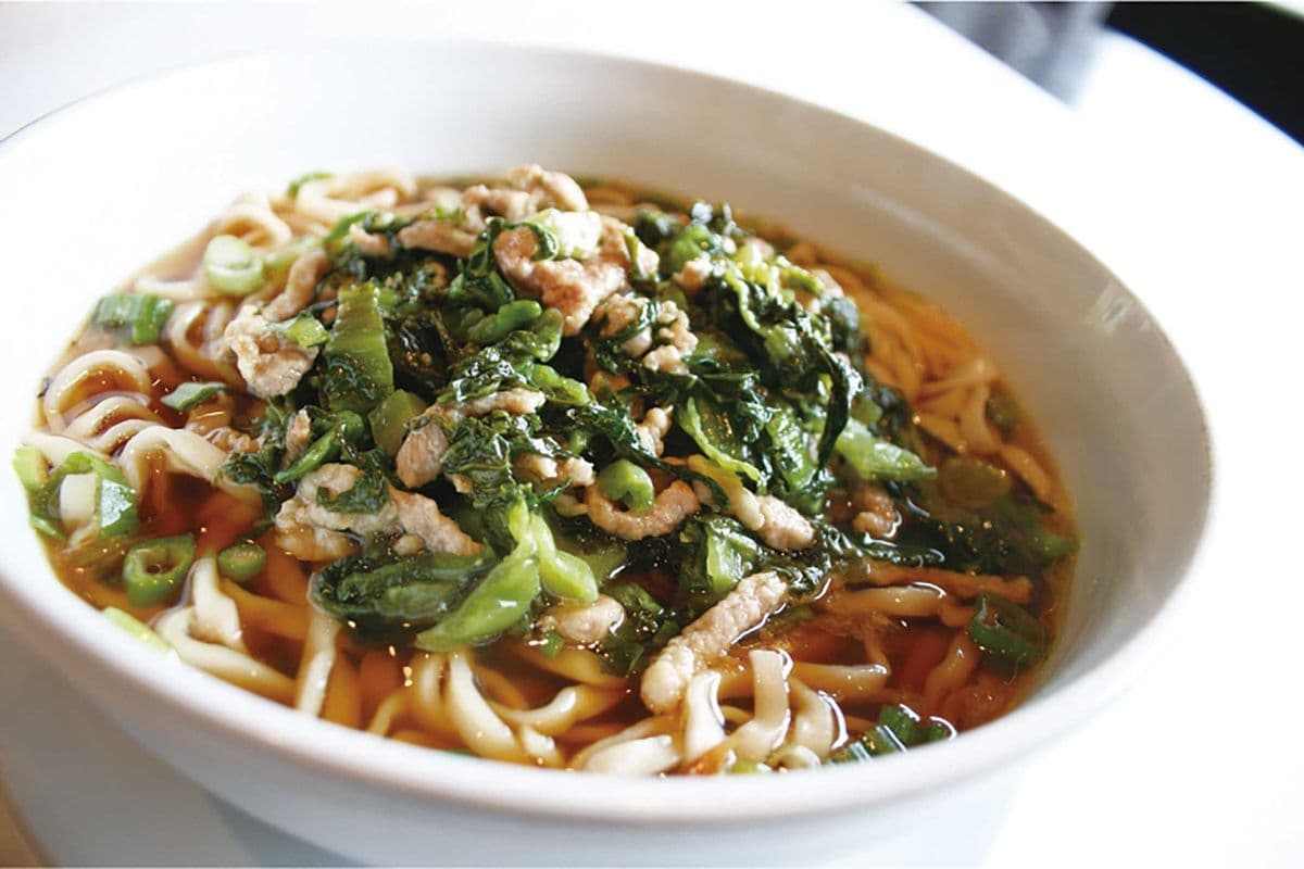 Noodles Soup with Salted Vegetable and Pork 雪菜肉絲湯麵