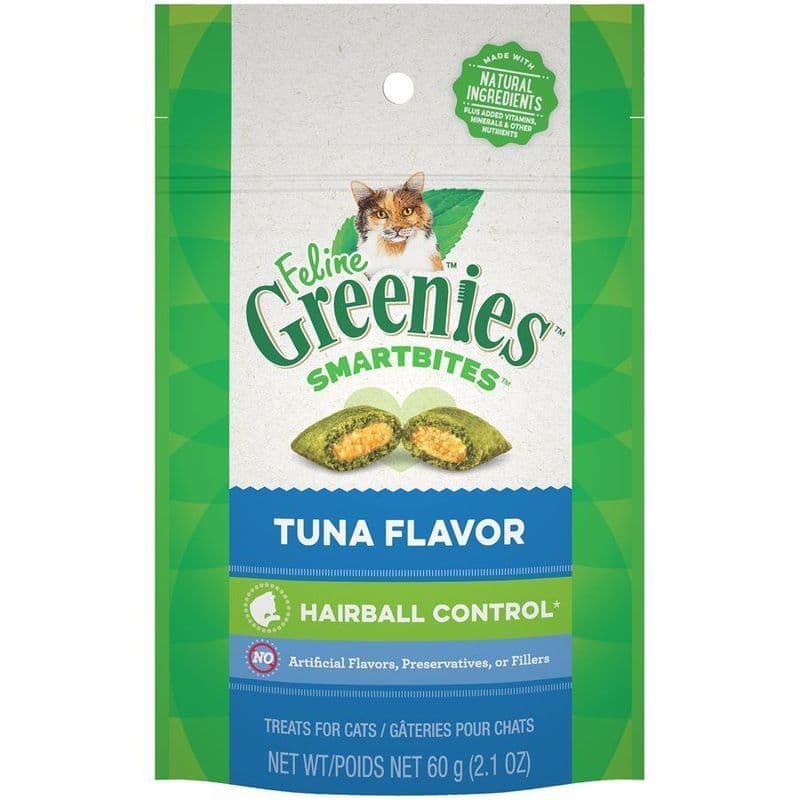 Greenies Feline Smartbites Hairball Control Tuna 2.1oz