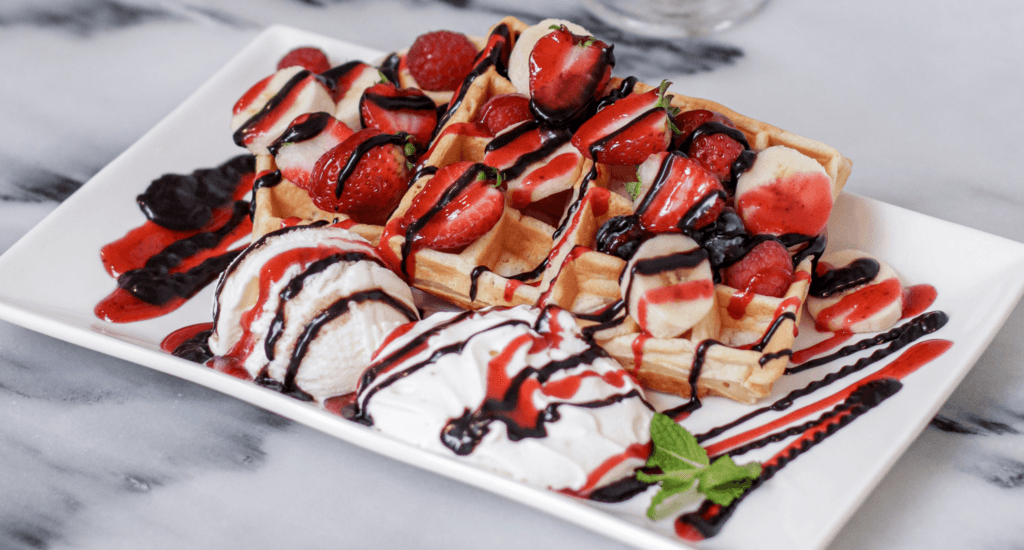 Gaufre Dessert à composer / Make Your Dessert Waffle