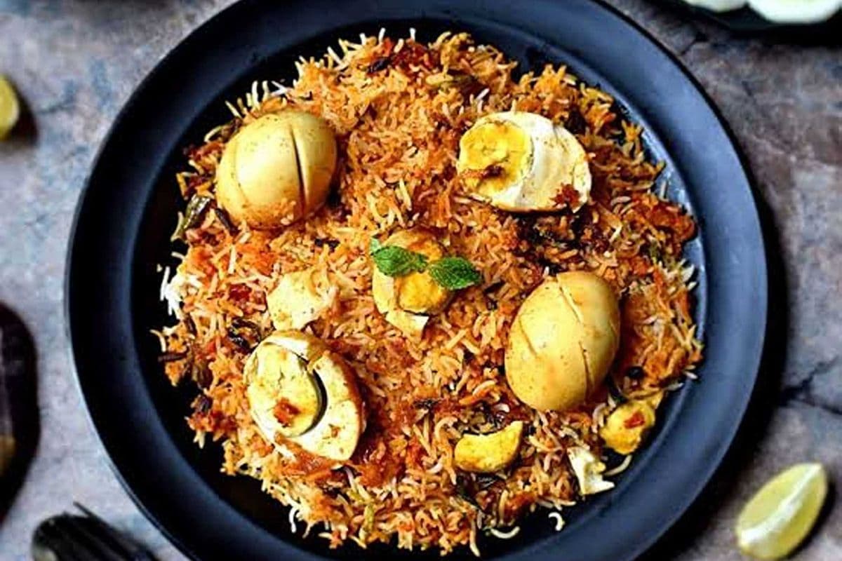 Egg Biryani (Complementary Raita)