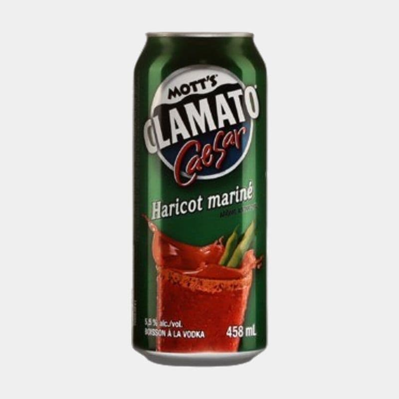 Clamato Cesar Pickled Bean, Can 458ml (5.5% ABV) / Clamato Cesar Pickled Bean, Can 458ml (5.5% ABV)