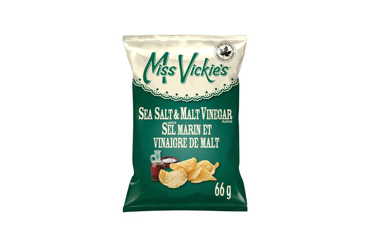 Miss Vickie's Sea Salt & Malt Vinegar Chips (66 g) 1000169